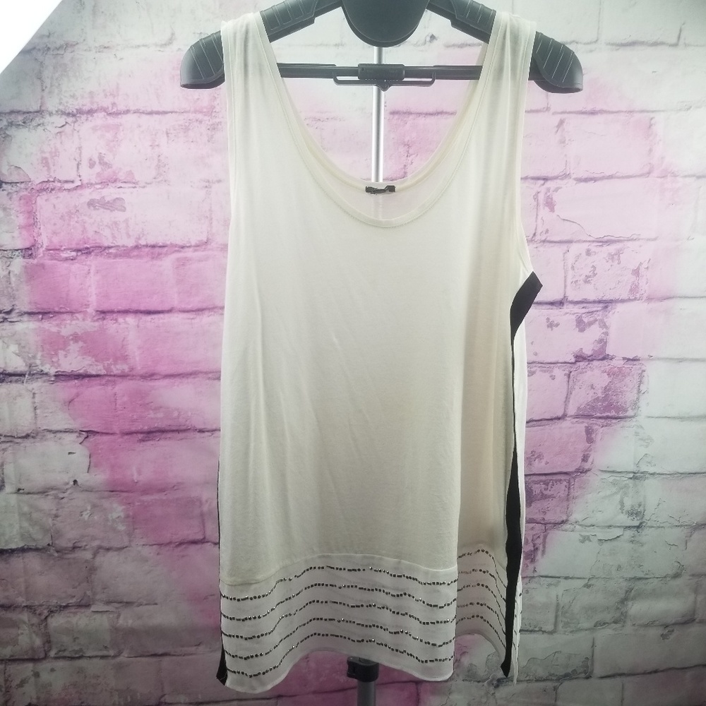 J. Crew Sheer Creme Top Size Small